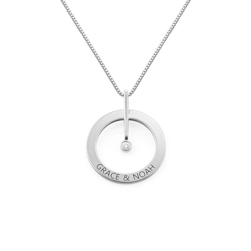 Personalized Name circle Necklace – Love Elle